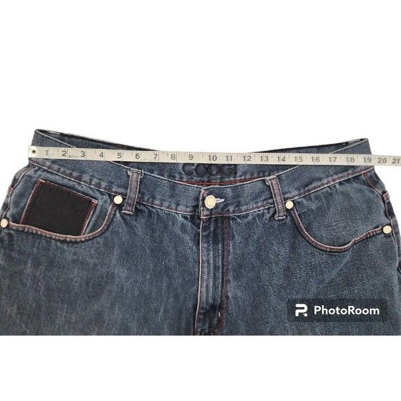 Coogi Australia Shorts Mermaid Hip Hop Baggy Embroidered Streetwear Denim Men 42 - Picture 6 of 15